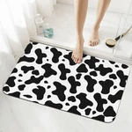 Black White Cow Farm Animal Print Bath Mat Fit Under Door, Non-slip Bathroom .... Fixed Price $23.41.