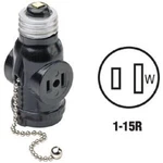 (10)-leviton Black 125v Pull Chain Electrical Light Socket Adapter 007-1406. Fixed Price $55.89.