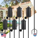 Zszmfh 6 Pcs Metal Torch For Outside 16 Oz Outdoor Garden. Fixed Price $109.98.