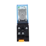 Dc24v Ly2nj 8 Pins Electromagnetic Power Relays With Socket Base Indicator Light. Fixed Price $12.72.