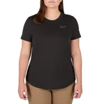 Milwaukee Womens Freeflex Hybrid Tee, Short Sleeve, Black Medium. Fixed Price $29.99.