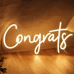 Sylhome Congrats Led Neon Light Sign For Wedding Birthday Party Graduation Ba.... Fixed Price $43.27.