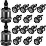 16 Packs E26 Vintage Ceramic Lamp Socket, Edison Industrial Pendant Metal Lig.... Fixed Price $71.28.