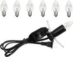 1 Pack Salt Lamp Cord Replacement With 6 Bulbs, C Type Clip Scoket. Fixed Price $14.31.