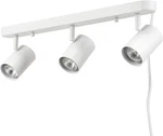 Globe Dale 1.85 Ft. 3-light Matte White Plug-in Linear Track Lighting Kit. Fixed Price $33.95.