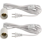 Abi E26 Light Bulb Socket To 2-prong Us Ac Power Cord Adapter With On/off Swi.... Fixed Price $19.38.
