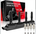 Scitoo 1 Ignition Coils With 4 Iridium Spark Plugs For Chevrolet 2011-2015 Cruze. Fixed Price $37.04.