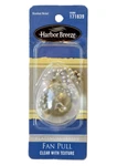 Harbor Breeze Fan Pull # 171839 Platinum Series Clear W/texture, Brushed Nickel. Fixed Price $9.50.
