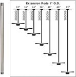 360002pn Accessory Fan Down Rod 24-inch, Polished Nickel. Fixed Price $52.99.