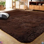 Ultra Soft 6x9 Feet Fluffy Area Rug For Living Room, Bedroom, Nursery, Brown. Fixed Price $103.48.