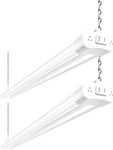 Hykolity 2 Pack 4ft Linkable Led Shop Light For Garage, 4ft-42w, White. Fixed Price $48.44.