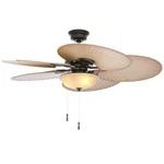 Hampton Bay Havana 48 In. Led Indoor/outdoor Natural Iron Ceiling Fan (parts). Fixed Price $10.49.
