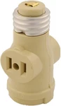 Keyless Socket Adapter With 2 Outlet, 660 W, 125 V, Medium Base, 1 Pack, 1403-i,. Fixed Price $13.60.