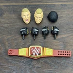 Wwe Elite Ultimate Brock Lesnar Extra Heads & Hands Mattel Parts. Fixed Price $29.99.