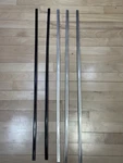 Juno Lighting System Alfa Monotrack Satin (3) And Bronze (2) Track Pieces. Fixed Price $25.00.
