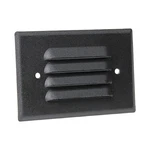 Outdoor Landscape Lighting Black Half Brick Louver Step Light Faceplate, 7112. Fixed Price $21.74.