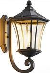 Zanritelit Outdoor Wall Light Fixture Lantern Sconce 15"h Black Waterproof 2978w. Fixed Price $35.97.
