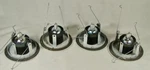 Lot Of 4 Vintage Juno Aculux 443 Bwh 443b-wh Inch Mr-16 Pinhole Recessed Trims. Fixed Price $15.00.