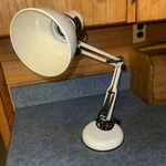 Vintage Underwriters Laboratories Ledu Portable Lamp Articulating White Pixar. Fixed Price $19.99.