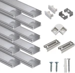 Hunhun 10-pack 3.3ft/1meter U Shape Led Aluminum Channel System With Milky. Fixed Price $36.99.