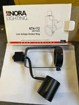 Nora #nth-112 "black" 50wpar20 Line Voltage Gimble Ring Track Light Fixtures. Fixed Price $20.00.
