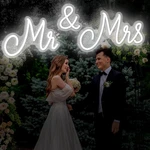 Kittmip Mr & Mrs Neon Sign Led Wedding Backdrop Wall Decor 36.8"x10.2" Us. Fixed Price $78.14.