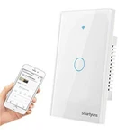 Smartyuns Wifi Smart Light Switch White, 1 Gang-white(neutral Wire Required). Fixed Price $25.17.