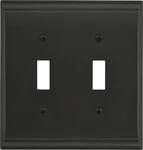 Amerock Bp36501 Bronze/black Candler Double Switch Outlet Wall Plate. Fixed Price $19.26.