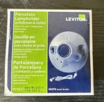 Leviton 09716-00c White Porcelain Incandescent Medium Base Pull Chain Socket. Fixed Price $5.00.