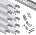Starlandled Led Aluminum Channel Wide 2m/6.6ft, Profile 10-pack With Co. Fixed Price $90.44.