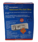 Westinghouse 01240 4-5/8"w By 2-1/8" Deep Sidemount Plus Fan Saf-t-box Mounting. Fixed Price $20.00.