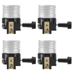 Jutorosy 4 Pack E26/e27 Light Socket Replacement, Ul Listed With On/off Switch K. Fixed Price $15.45.