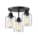 Sinmila 3-lights Industrial Semi Flush Mount Ceiling Light, Vintage Light Fixtur. Fixed Price $71.94.