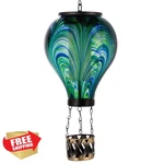 Starsoul Solar Hot Air Balloon Lantern Flickering Flame Glass. Fixed Price $42.99.