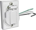 White Solus Sco-338w 120v Convenience Curved Electrical Outlet Outdoor Lamp Post. Fixed Price $22.95.