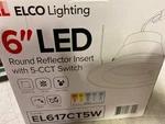 Elco Lighting El617ct5w 5"/6" Retrofit Led Downlight, 5-color Temp, White Finish. Fixed Price $29.51.