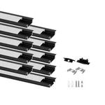 Besseto 10 Pack 3.3ft 1m Recessed Led Aluminum Channel Black,led Strip Light .... Fixed Price $54.37.