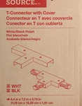 Project Source T-connector For Track Lighting - White W/black Cover New. Fixed Price $10.99.