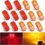 Nifeida Trailer Clearance Lights, 14 Pcs Waterproof Double Amber And Red. Fixed Price $34.43.