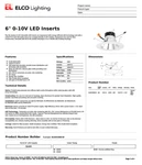 Birch Led 6" Trim Chrome W/ White Elco- El69535dcw. Fixed Price $26.00.