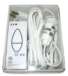 New Ikea Strala 157" (4m / 13ft) Cord On/off Switch White W/ E12 Bulb 503.715.12. Fixed Price $11.99.