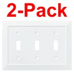 Franklin Brass 2-pack Classic Architecture Triple Toggle Switch Wall Plate White. Fixed Price $9.99.