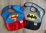 Bumkins Dc Comics Superbib 2-pk Superman & Batman Super Bibs Baby Toddler Bib. Fixed Price $13.95.