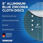 Starcke Premium 8 Inch Hook And Loop Grip Sanding Discs No Hole 25 Pack. Fixed Price $41.80.