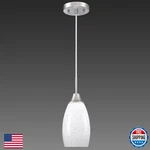 Viinew 4.72" Handblown Milk White Marble Art Glass Mini Pendant Light Fixture. Fixed Price $69.79.