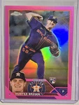 Hunter Brown Rc 2023 Topps Chrome Pink Refractor Houston Astros Rookie Card #197. Fixed Price $8.99.