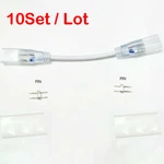 10pcs 2-wire Splice Connector W/ Pins For 8mm*17mm Led Neon Rope Strip Lights. Fixed Price $20.19.