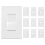 Matte Finish Lighted Decorator Switch, 10 Pack, Ul Listed, White. Fixed Price $131.99.