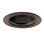 Nora Lighting Ns-40 4" Stepped Baffle Trim In Bzbz Bronze Color.. Fixed Price $20.00.