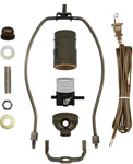 Ml93ha Antique Brass Finish Make-a-lamp Kit With All Parts Needed And Instruct. Fixed Price $18.99.